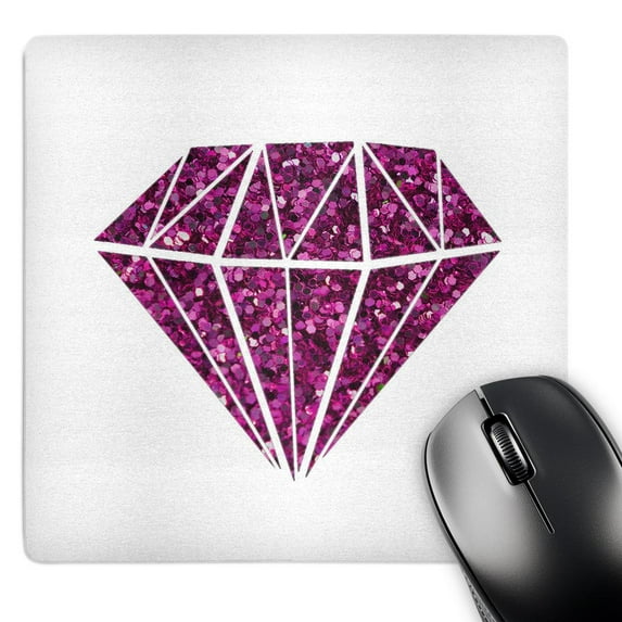 3dRose, Cool magenta pink glitter diamond, MousePad