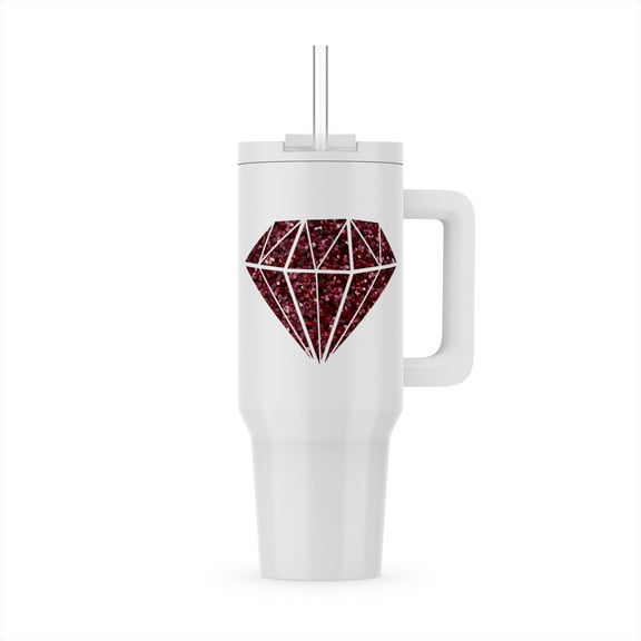 Cool Ruby Glitter Diamond, 30oz Tumbler