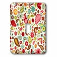 thumbnail image 1 of 3dRose, Country Retro Birds n Hearts In Red n Lime, single toggle switch, 1 of 1