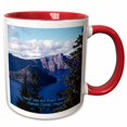 thumbnail image 1 of 3drose, Crater Lake and Wizard Island in Summer, Klamath County, Oregon, 11oz Two-tone Red Mug, 1 of 6