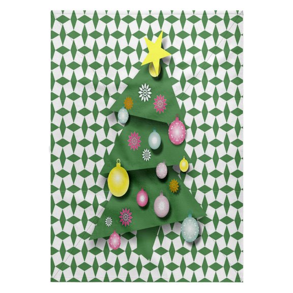 3dRose, Crazy Christmas Tree, 22x30 Bath Hand Pool Towel