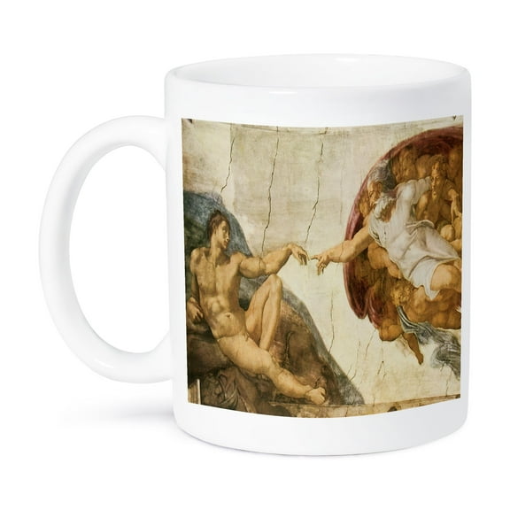 3dRose, Creation of Adam by Michelangelo Buonarroti, 11oz Mug