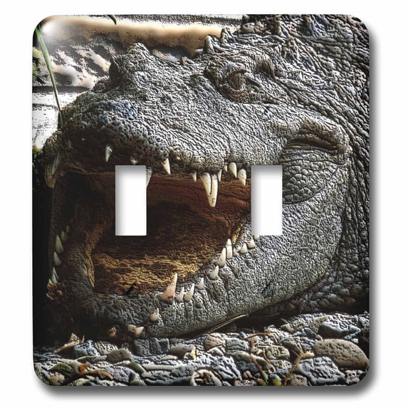 3dRose, Crocodile, double toggle switch