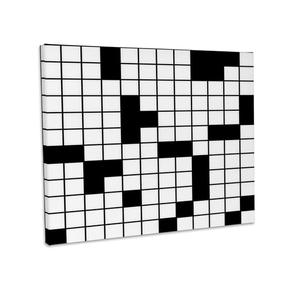 3dRose, Crossword Pattern, Museum Grade Canvas Wrap 10x8