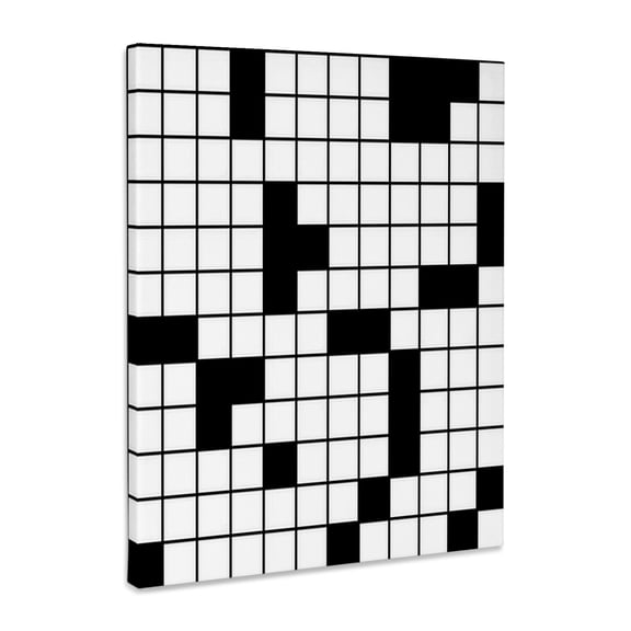 3dRose, Crossword Pattern, Museum Grade Canvas Wrap 8x10
