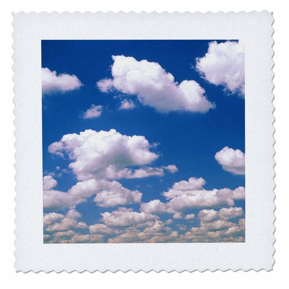 3dRose, Cumulus cloud pattern - NA05 AJE0012 - Adam Jones, 12x12 inch quilt square