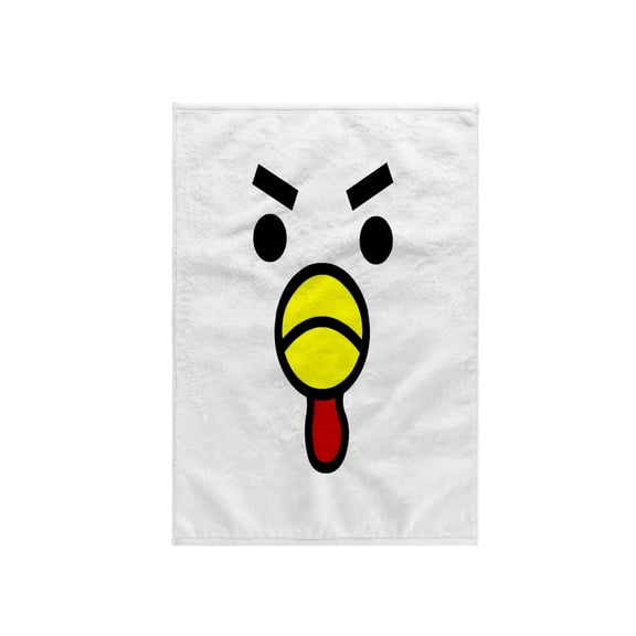 3dRose, Cute Angry Chicken Face, 15x22 Hand Towel