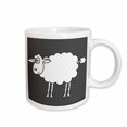 thumbnail image 1 of 3drose, Cute Cartoon Sheep, 15oz Mug, 1 of 6