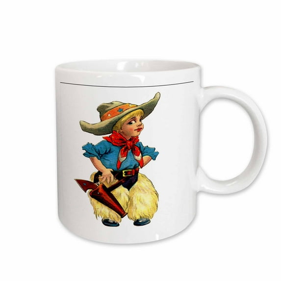 3drose, Cute Cowgirl, 11oz Mug