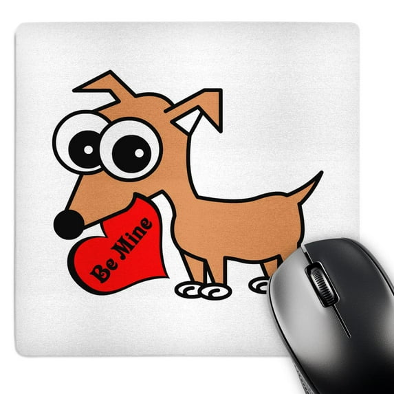 3dRose, Cute Dog Be Mine Heart – Chihuahua, MousePad