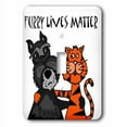 thumbnail image 1 of 3dRose, Cute Funny Schnauzer Dog Hugging Tiger Cat Rescue Pets, single toggle switch, 1 of 1