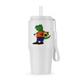 thumbnail image 1 of 3dRose, Cute Funny Unique Trex Dinosaur and backpack Back to School , 20oz Tumbler, 1 of 5