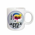 thumbnail image 1 of 3drose, Cute Girly Heart Star Clouds I Dream of Apple Pie, 11oz Mug, 1 of 6