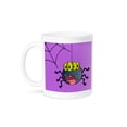 thumbnail image 1 of 3dRose, Cute Happy Spider and Web On Purple For Halloween Or Everyday Spider Lovers Insect Bug Cartoon, 15oz Mug, 1 of 3
