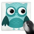 thumbnail image 1 of 3dRose, Cute Light Blue Plaid Owl, MousePad, 1 of 7