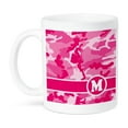 thumbnail image 1 of 3dRose, Cute Pink Camo Camouflage Letter M, 11oz Mug, 1 of 7