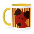 thumbnail image 1 of 3dRose, Cute Red Dog- Animals- Art- Pets, 11oz Two-Tone Yellow Mug, 1 of 3