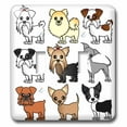thumbnail image 1 of 3dRose Cute Toy Breed Dogs - Double Toggle Switch (lsp_12099_2), 1 of 1