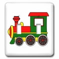 thumbnail image 1 of 3dRose, Cute Train Red Green Yellow, double toggle switch, 1 of 1