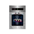 thumbnail image 1 of 3dRose, Cute kawaii happy smiling oven filled with baking cupcakes - for chefs foodies and cooking fans, 15x22 Hand Towel, 1 of 1