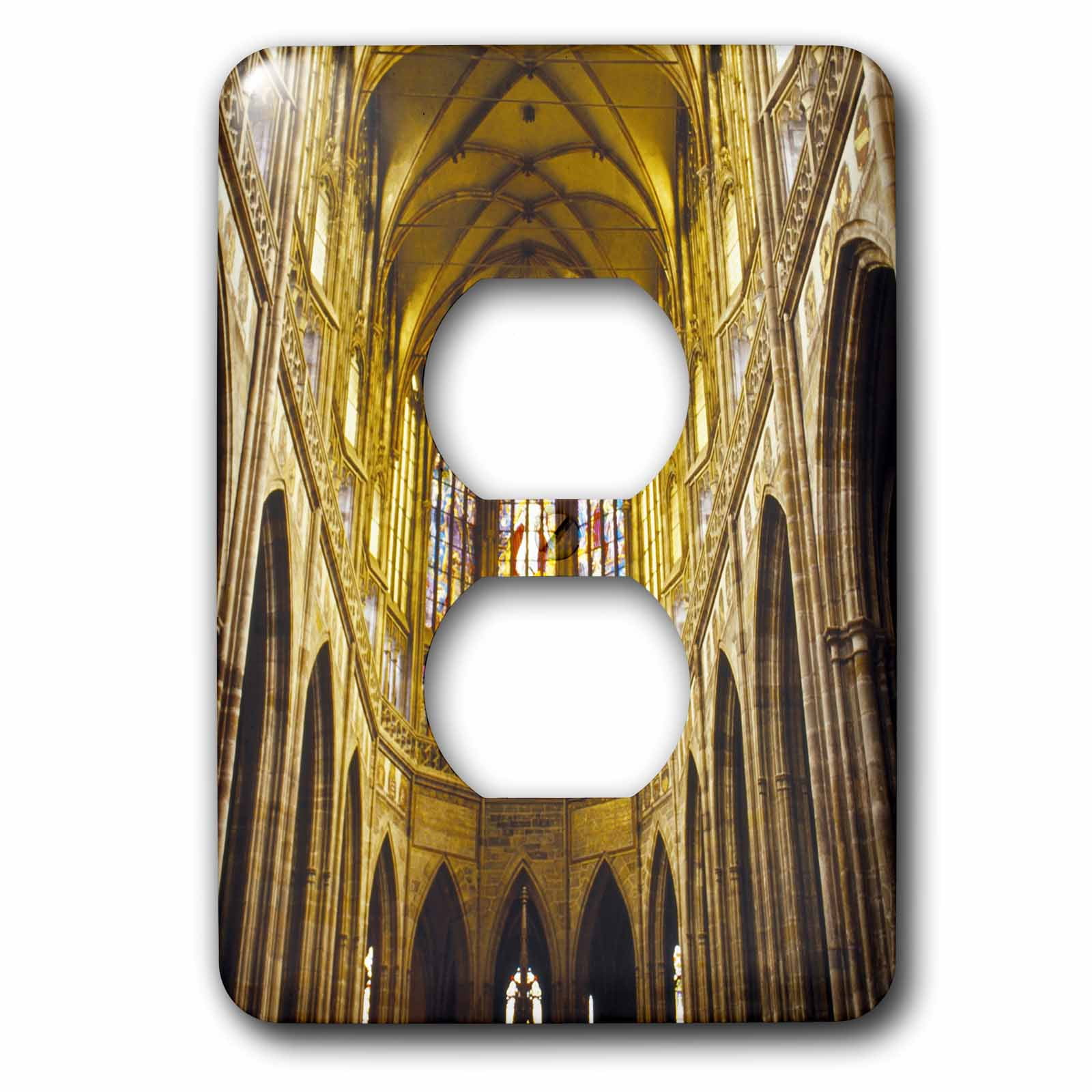 3dRose, Czech Republic, Prague, St Vituss Cathedral - EU06 THA0080 - Tom Haseltine, 2 plug outlet cover
