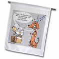 thumbnail image 1 of 3dRose, Dachshund and Poodle Candy Girl, 12 x 18 inch Garden Flag, 1 of 1