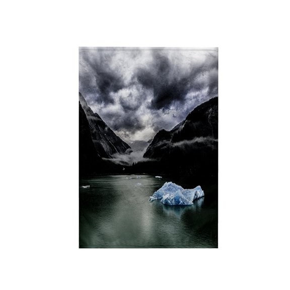 3dRose, Dark clouds over the mountains, 15x22 Hand Towel