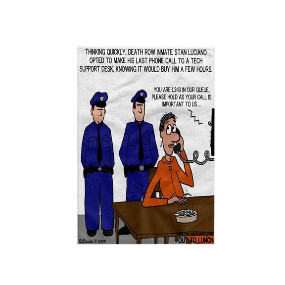 3dRose, Death Row Call to Tech Support - How to Live Longer, 15x22 Hand Towel