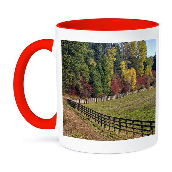 3drose, Deep Bright Orange Hibiscus Flower, Honolulu. State Flower of Hawaii., 11oz Two-tone Red Mug