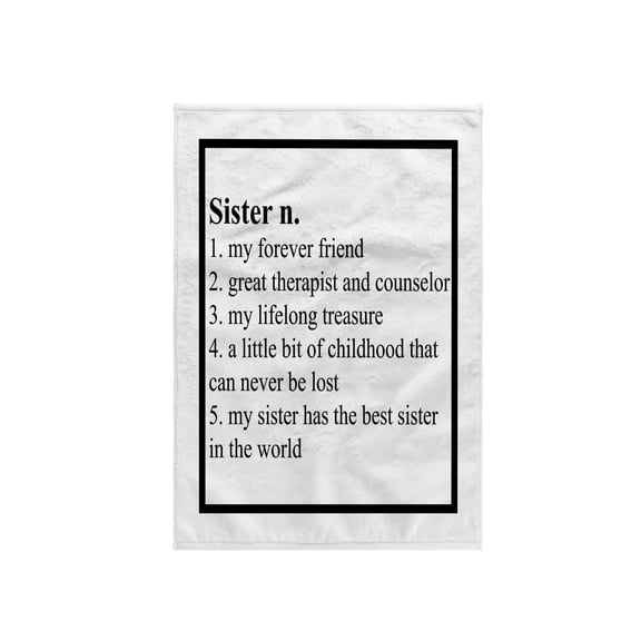3dRose, Definition of Sister saying, 15x22 Hand Towel