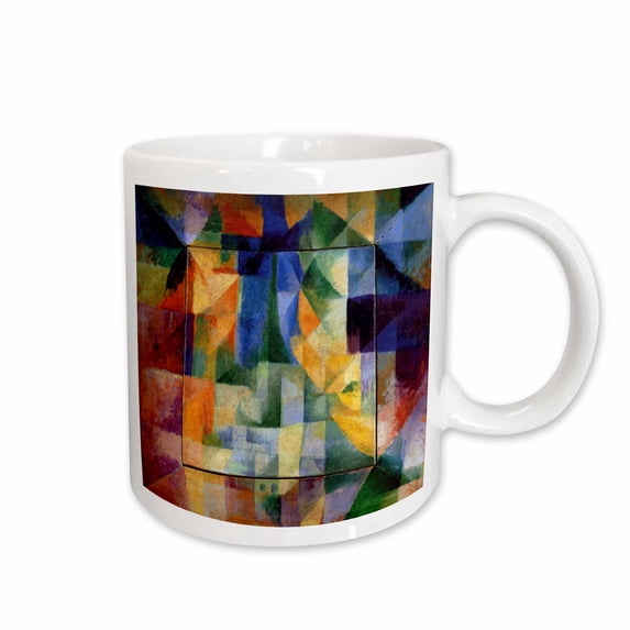 3drose, Delaunay Abstract Cubism Painting of 1912, 11oz Mug