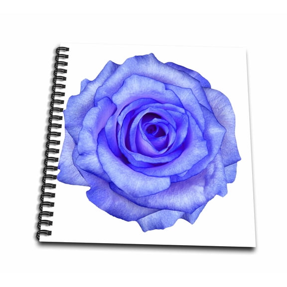 3dRose, Delicate Pretty Blue Rose Photograph, Mini Notepad 4 x 4 inch