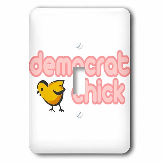 3dRose, Democrat Chick, single toggle switch