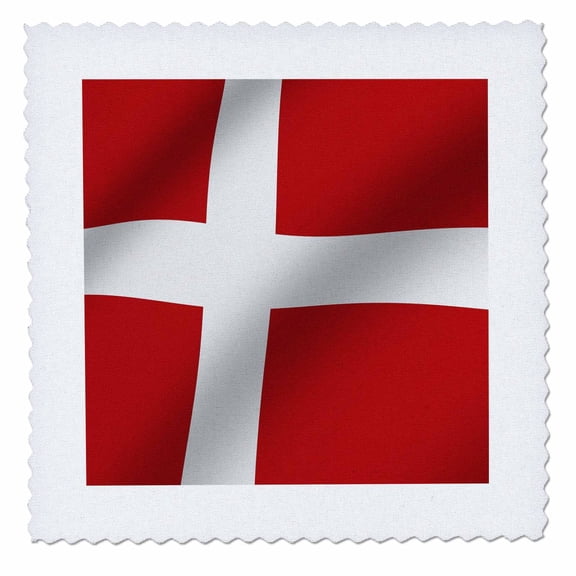 3dRose, Denmark Flag, 8x8 inch quilt square