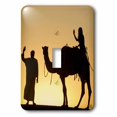 thumbnail image 1 of 3dRose Desert Camels are a way of transportation,and are also used for racing at Dubai Camel Racecourse 2 - Single Toggle Switch (lsp_10067_1), 1 of 1