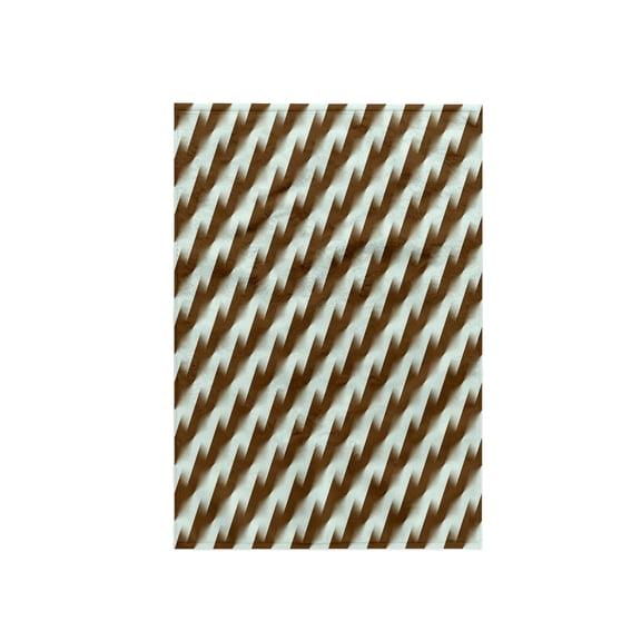 3dRose, Diagonal Stripe Stepped Zig Zag Pattern Gradient Brown, 15x22 Hand Towel