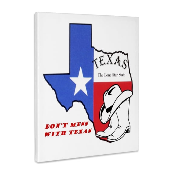 3dRose, Do not Mess With Texas, Museum Grade Canvas Wrap 11x14