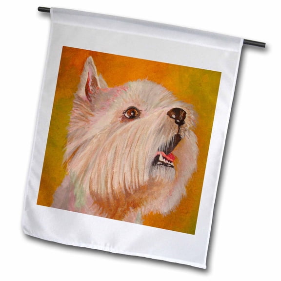 3dRose, Dogs Terrier, 12 x 18 inch Garden Flag
