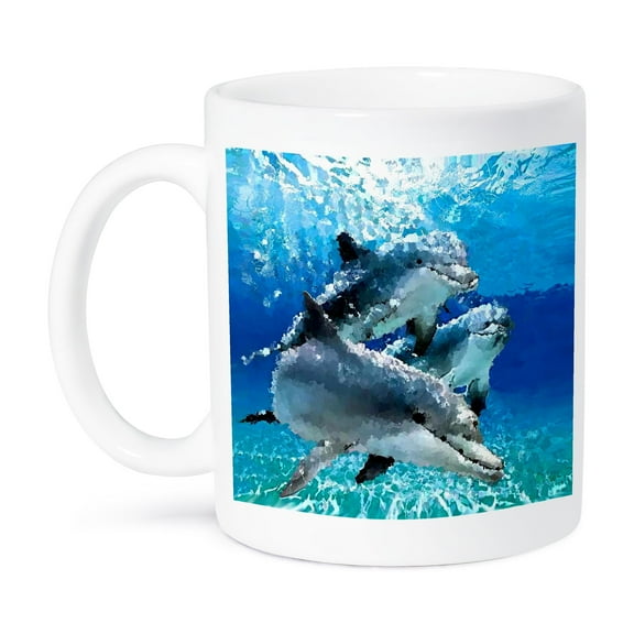 3dRose, Dolphins, 15oz Mug