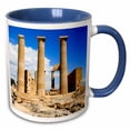 thumbnail image 1 of 3drose, Doric Temple of Athena, Lindos, Rhodes. Greece., 15oz Two-tone Blue Mug, 1 of 6