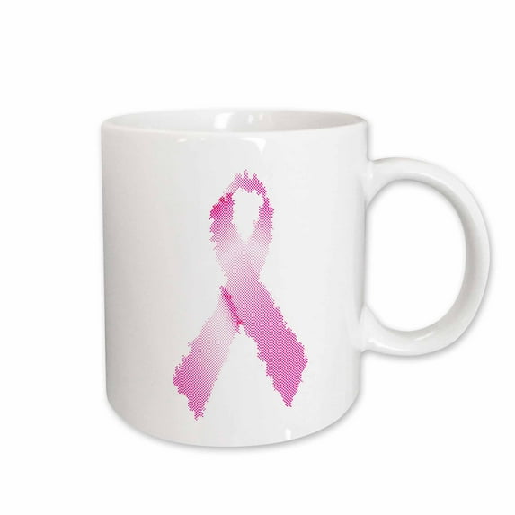 3drose, Dotted Ribbon in Pink- Art, 11oz Mug