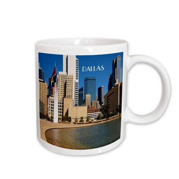 3drose, Downtown Dallas Texas, 15oz Mug