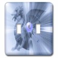 thumbnail image 1 of 3dRose, Dragon J, double toggle switch, 1 of 1