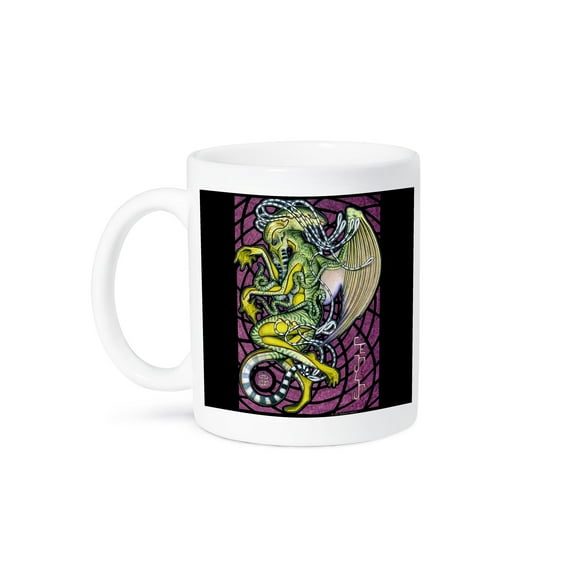 3dRose, Dread Cthulhu Lovecraft Mythos Elder God Horror Art, 11oz Mug