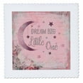 thumbnail image 1 of 3dRose, Dream Big Little One Pink Glamour Baby Girl Typography Art, 14x14 inch quilt square, 1 of 1