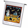 thumbnail image 1 of 3dRose, Dreamstage folk art colorful stage boat horse dream surrealism, 18 x 27 inch Garden Flag, 1 of 1
