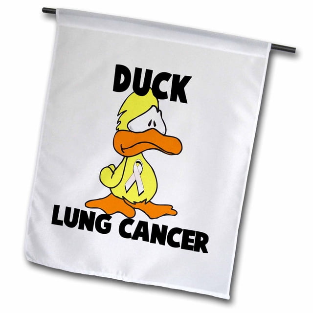 3dRose, Duck Lung Cancer Awareness Ribbon Cause Design, 12 x 18 inch ...