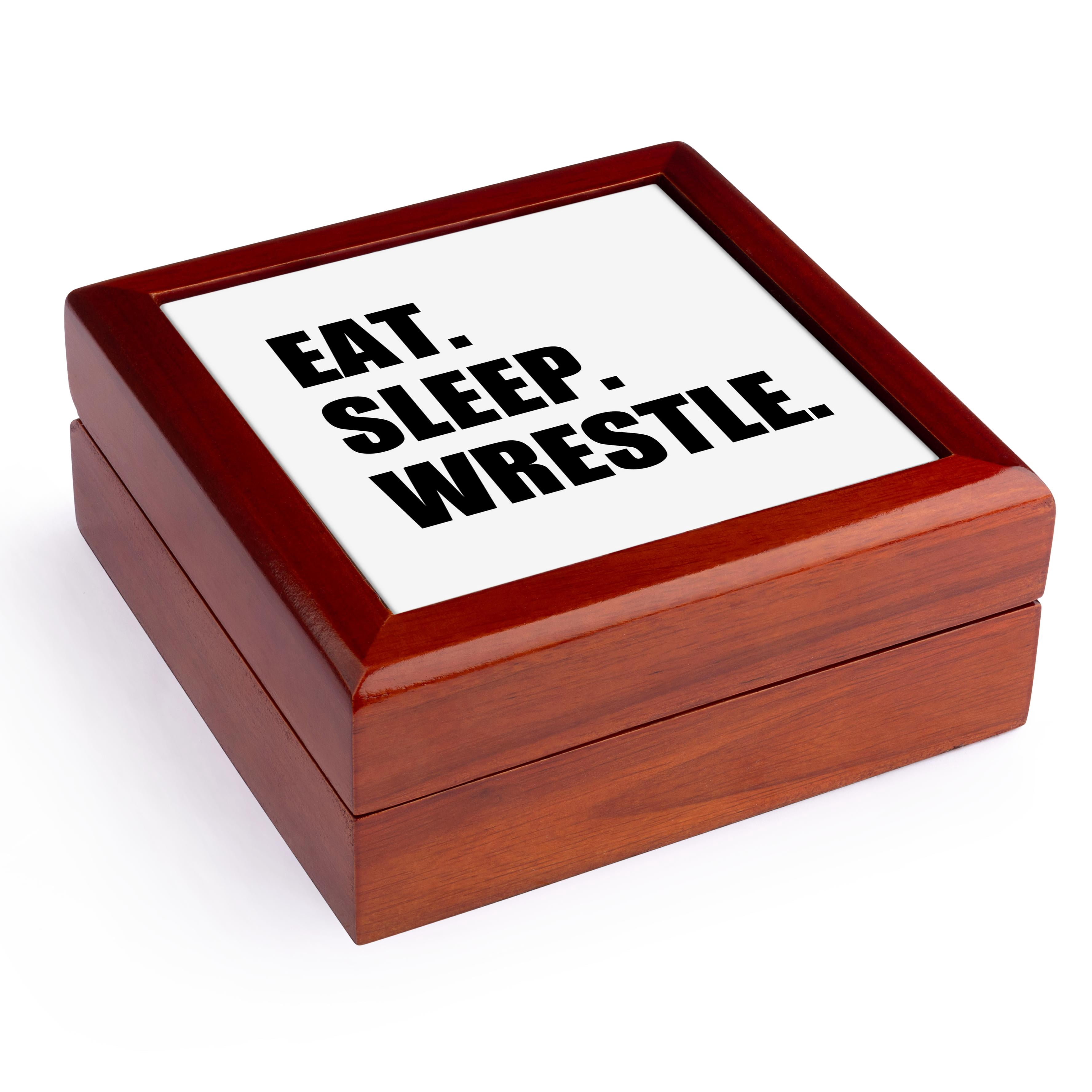 3dRose Garden Flag 'Eat Sleep Wrestle' – 30 X 45 Cm, Aus Polyester, Für Wrestling-Fans & Sport-Enthusiasten