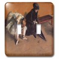thumbnail image 1 of 3dRose, Edgar Degas Painting Of Ballerinas Waiting 1882, double toggle switch, 1 of 1