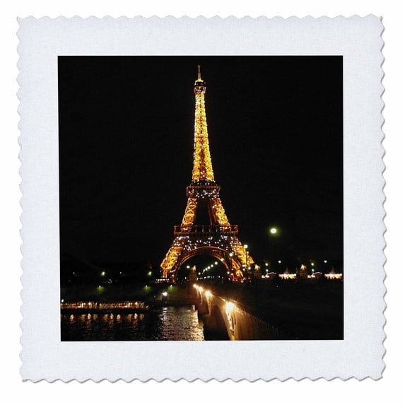 3dRose, Eiffel Tower, 10x10 inch quilt square